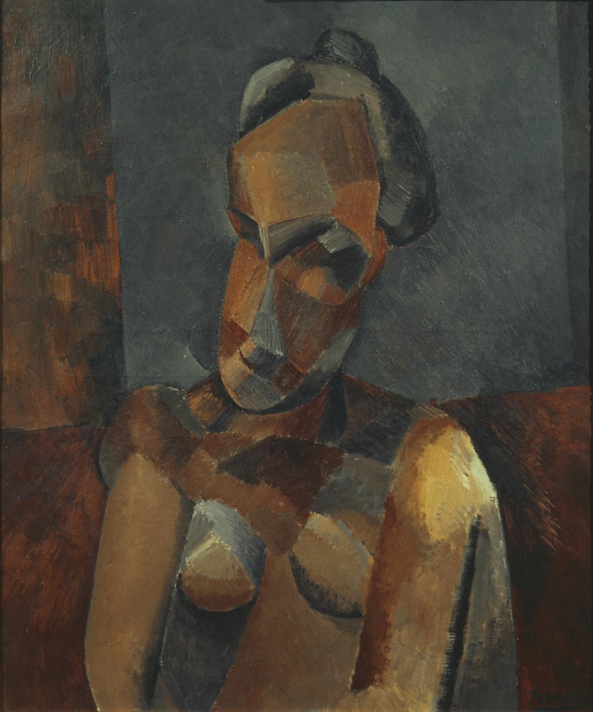 Picasso 1909 Bust of a Woman